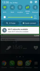 Wi-fi networks Available Android.