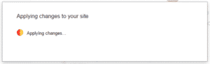 Unable to apply changes to your site. Sorry we were unable to save your configuration. The request to your server failed with error code 500