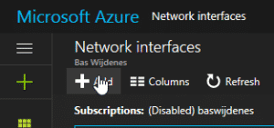 Enable Network Adapter Azure VM.