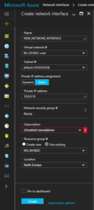 re-enable network adapter Azure VM.