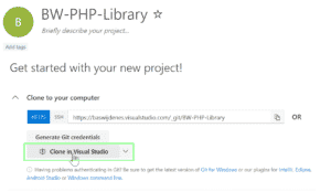 PowerShell to Visual Studio Repository