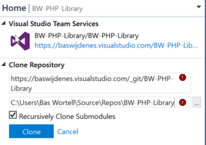 PowerShell to Visual Studio Repository