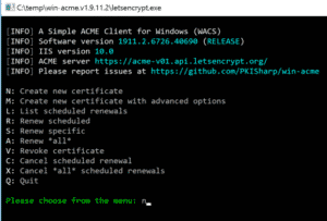 How to use Let's Encrypt certificates for Windows Servers