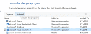 You are running the system-wide installation of Code, while having the user-wide installation as well. Make sure you’re running the code version you expect.