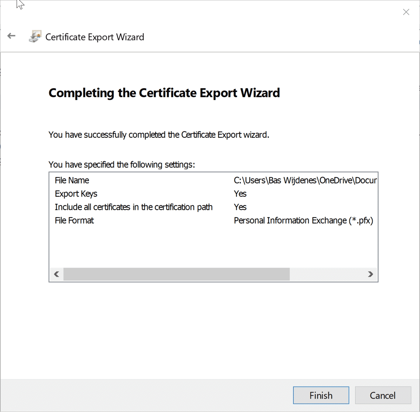 FIX Back up your file encryption certificate and key by Bas Wijdenes