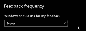 How to disable Windows 10 feedback notification.