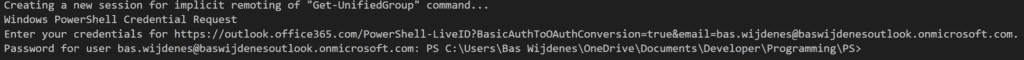 FIX: Creating a new session for implicit remoting of "Cmdlet" command Exchange