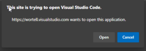 Open a Repository in Visual Studio Code.