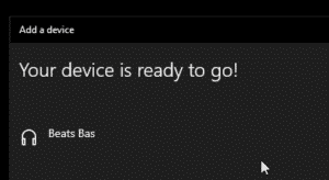 Add your Beats by Dre bluetooth device.