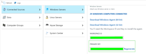 FIX: "The agent could not authenticate with the Microsoft Operations Management Suite service. Please check that the Workspace Key is correct."