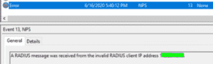 FIX: Network Policy Server (NPS) not receiving authentication requests from clients.