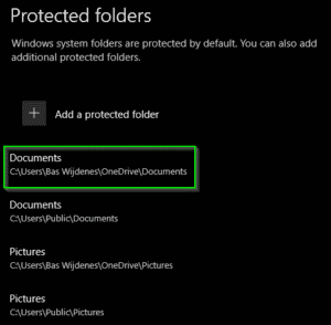 Let's workaround 'Protected folder acces blocked' by changing the save location.