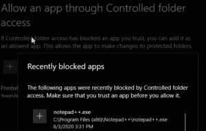 Let's fix 'Protected folder access blocked - File not found' by adding the unauthorized application to the Controlled folder access.