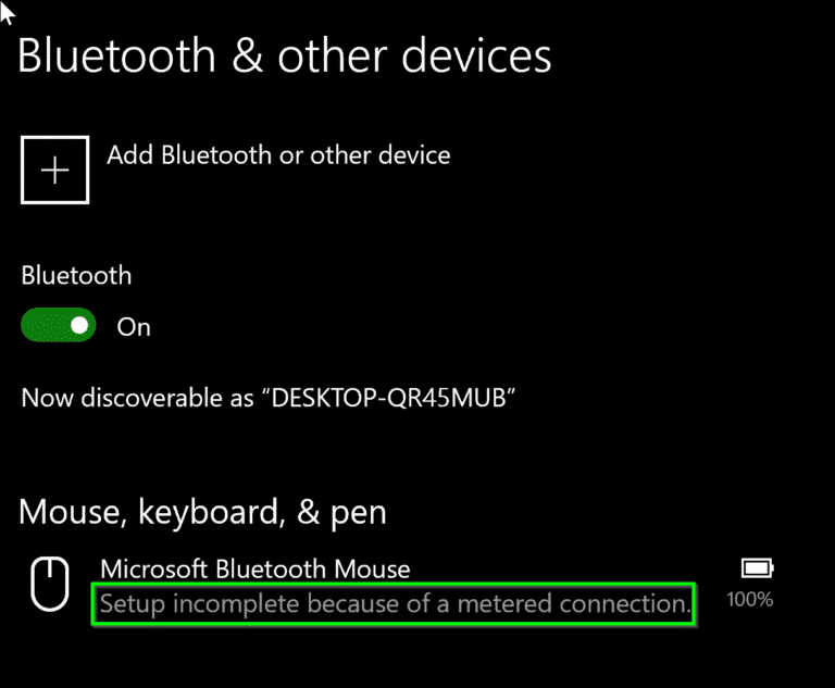 FIX Setup because of a metered connection by Bas Wijdenes