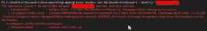 The operation couldn't be performed because '' matches multiple entries.
