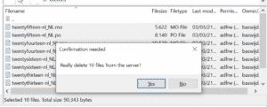 How to uninstall a language in WordPress
