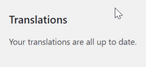 Your translations are all up to date