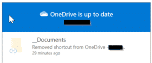 Unable to sync shortcut (OneDrive)
We can't sync your shortcut to '' because it conflicts with the '' folder. To add the shortcut, you'll need to stop syncing ''.