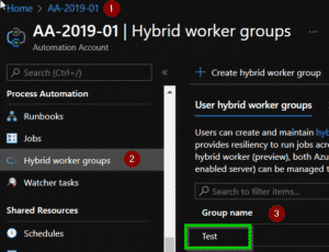How to start a runbook on a fixed Hybrid Worker in Azure Automation