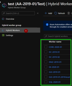 How to run a PowerShell script on an assigned Hybrid Worker in a Hybrid Worker Group in Azure Automation