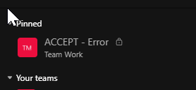 FIX: Teams channel cannot be unpinned