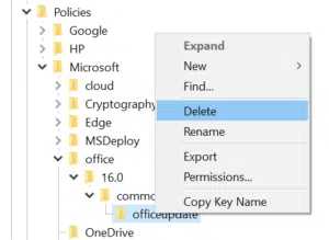 FIX: This product can't be installed on the selected channel due to the conflict with Cloud Update