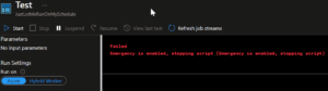 Maintenance mode in Azure Automation